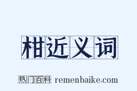 柑近义词是什么意思的图片
